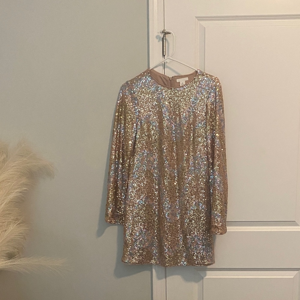H&M Gold Sequin Dress